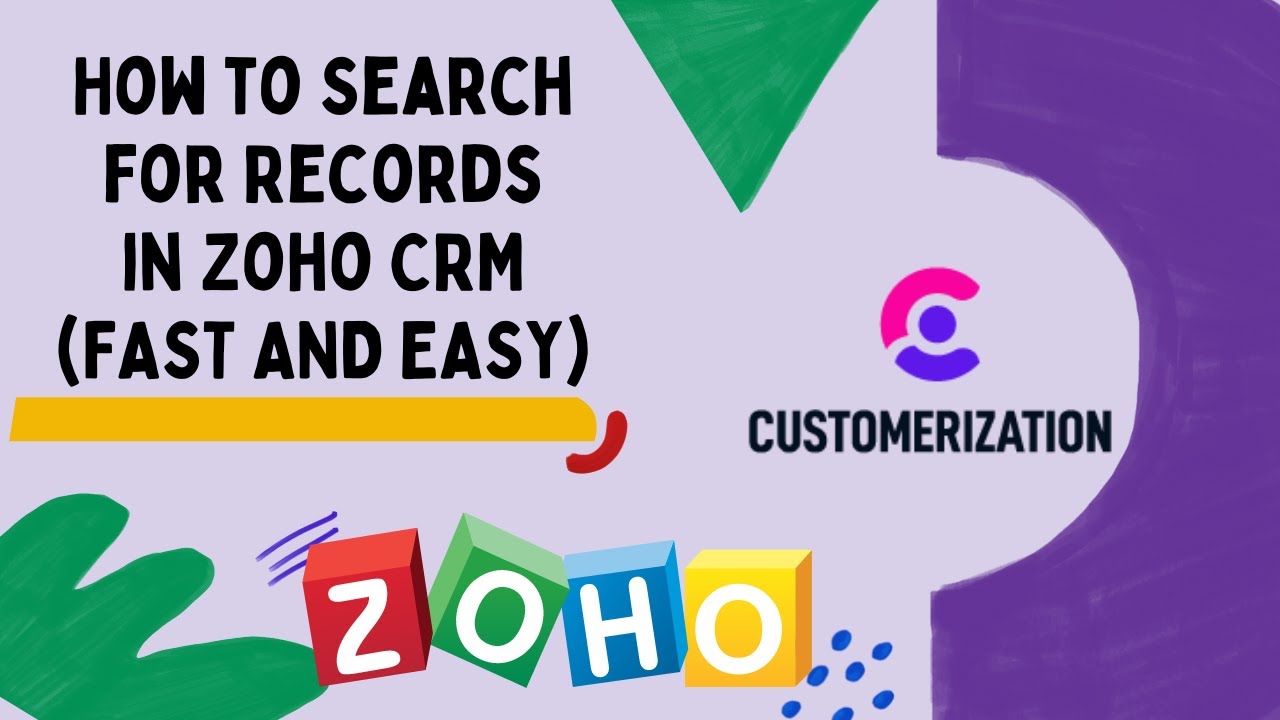 How To Search For Records In Zoho CRM 2022 (FAST AND EASY) - YouTube