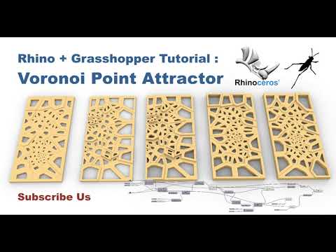 Rhino Grasshopper Tutorial Voronoi Point Attractor Youtube