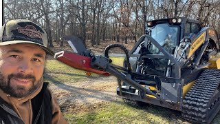 Let's Put the New Holland C337 to Work Trimming Trees