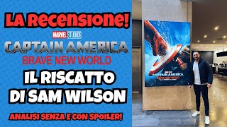 LA RECENSIONE DI CAPTAIN AMERICA BRAVE NEW WORLD  - IL RISCATTO DI SAM WILSON!