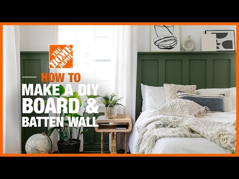 DIY plank and batten wall with @lonefox | The home depot