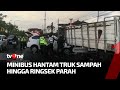 Minibus Ringsek Parah usai Tabrak Truk Sampah, Pengemudi Terjepit Badan Kendaraan | Kabar Utama