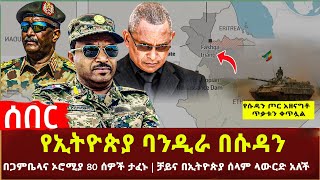 Ethiopia - ሰበር የሱዳን ጦር አዘናግቶ ጥቃቱን ቀጥሏል | የኢትዮጵያ ባንዲራ በሱዳን | በጋምቤላና ኦሮሚያ 80 ሰዎች ታፈኑ | ግብጾች ተሸነፍን አሉ