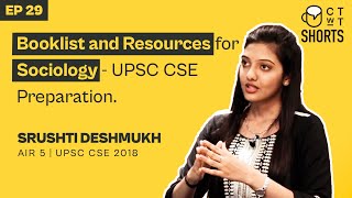 Booklist and Resources for Sociology - UPSC CSE Preparation by IAS Srushti Deshmukh