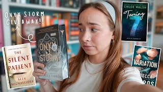 READING WRAP-UP || onyx storm rant + book giveaway 📖⛈️✨💌🫶🏻