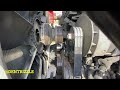 replacing belt tensioner idler pulley and fans belts on 2019 kenworth t680 peterbilt paccar