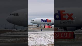 UP CLOSE FedEx MD-11F Takeoff From Toronto Pearson! #aviation #avgeek #planespotting #yyz #fedex