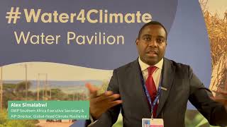 GWP voices at COP28 - Alex Simalabwi on Climate Finance Day \u0026 Water Changemaker Innovations Award