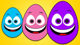 Big Bigger Biggest | Baby Big Mouth Surprise Egg Buddies Nursery Rhymes and Kids Songs