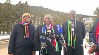 Preisdent Ramaphosa on various matters in Davos