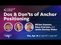Dos & Don’ts of Anchor Positioning
