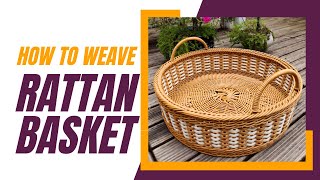 How to Weave a Big Size Tea Pot Basket with PE Rattan  #craft #diy #handmade