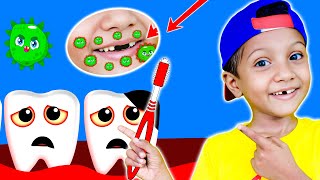 Learn How to Brush Your Teeth | Fun Kids Song and Nursery Rhymes | KidiBoo