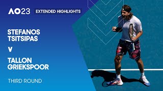 Stefanos Tsitsipas v Tallon Griekspoor Extended Highlights | Australian Open 2023 Third Round