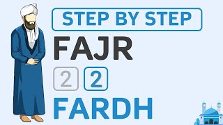 Learn How to Pray 2 Rakat Fardh of Fajr Salah - Step by Step Prayer Tutorial - Beginners Men Hanafi
