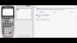 SWL11E10: Basic Arithmetic - Square Roots