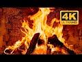 🔴 Fireplace 4K - Burning Fireplace & Crackling Fire Sounds for Stress Relief, Relax