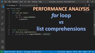 Python basics: For loop vs list comprehension