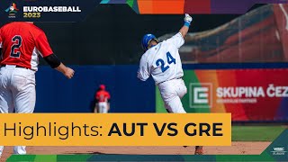 23 EuroBaseball 2023: Highlights Austria VS Greece