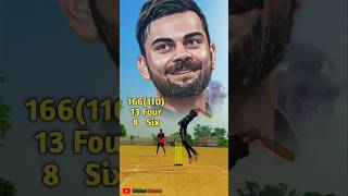 KING IS BACK 166(110) #viratkohli #cricket #shorts