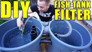 LARGE cheap and easy DIY fish tank filter - AQUARIUM GALLERY UPDATE - The king of DIY