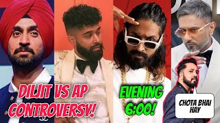 Diljit Dosanjh Vs AP Dhillon Controversy On? Mika Singh About Honey Singh! Emiway Today Evening!