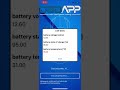 OBDAPP SERVICE battery data 12V voltage, state of charge and temperature live data english