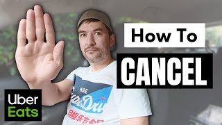 How to Cancel Single OR Double Orders - Uber Eats New Drivers