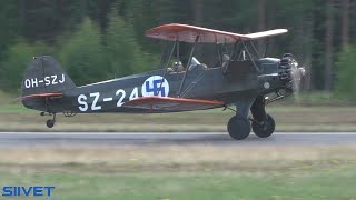 Focke-Wulf Fw 44 J Stieglitz Takeoff And Landing  - Vesivehmaa 80