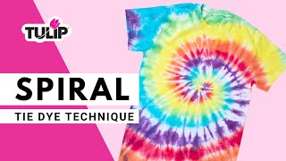 How to Spiral Tie Dye Technique with Tulip