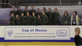 CupofNeuss2023 ISU Advanced Novice FS STARLIGHT SUI