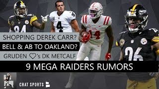9 Raiders Rumors: Derek Carr, Antonio Brown Trade, Le'Veon Bell Oakland, DK Metcalf NFL Combine News
