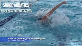 Kate Govin Surge Aquatics Senior Champs February 2025