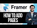 How to Add Pages in Framer Website