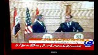 Funny... Shoe thrown at Bush in Iraq during press conference in Baghdad... LOL