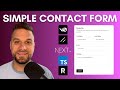 Simplest way to build Contact Form (Next.js, Shadcn, V0, Resend)