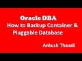 How to take backup of container & Pluggable database-Oracle 12C Administration