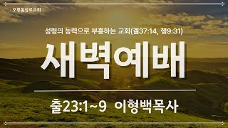 20250213 / 새벽예배 / 출23:1~9 / 이형백목사