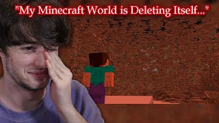 REACTING TO "My Minecraft World is Deleting Itself..."