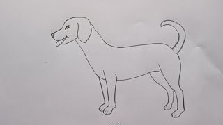 how to draw dog drawing easy step by step @DrawingTalent