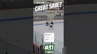 #31 S. Aarts great save?? #icehockey #hockeycanada #nhl #hockey #save #goalie #canada #finland #usa