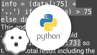 Python truncate a long string