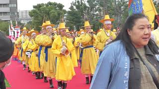 2019 1103四天王寺ワッソ巡行15唐　朝鮮王朝　このリズム勇ましい