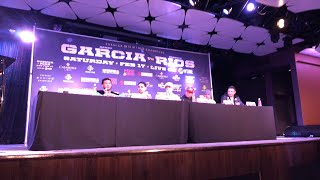 Danny Garcia vs. Brandon Rios Press Conference & Face Off Live