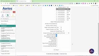Aeries Print Class Roster (Gradebook and Attendance)