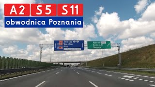 A2 • S5 • S11 - obwodnica Poznania (3 pasy)