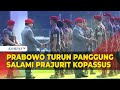 Kala Prabowo Turun Panggung untuk Salami Prajurit di HUT ke-72 Kopassus