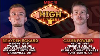 MMAX9 Brayden Eckard v Caleb Fowler