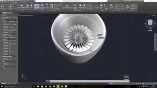 Turbina/Jet Engine 3D AutoCad 2015