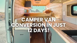 Watch a Complete Van Transformation in Just 12 Days | Start-to-Finish Boho Camper Van Conversion! 🚐✨